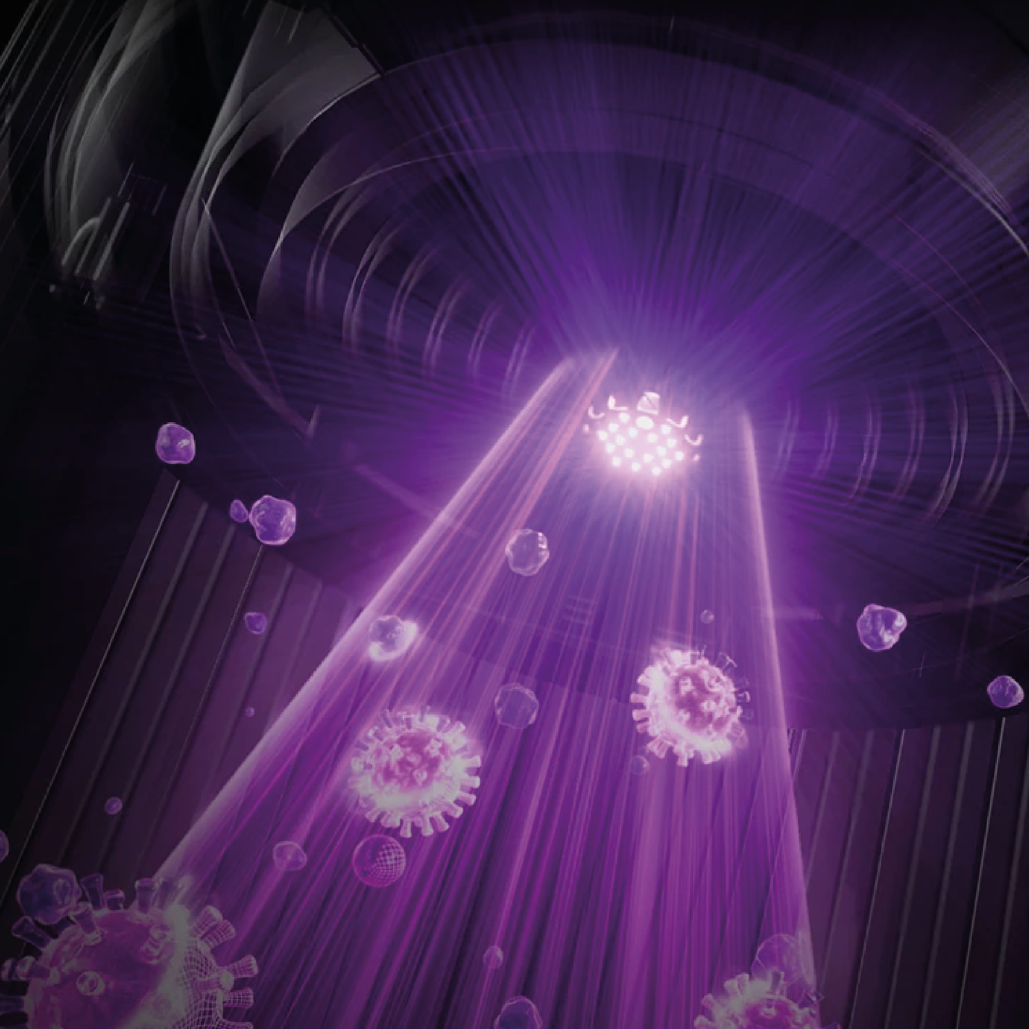 Uitleg over uv-c licht in de MiteMaster® MX6 voor het doden van huisstofmijt en bacteriën
